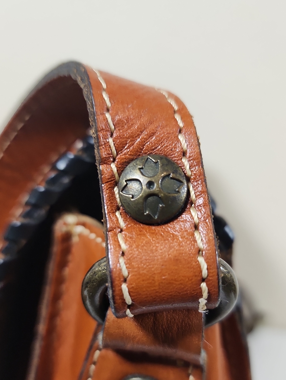 Patricia Nash Tooled Leather Saddle Bag With Whipstitch - Picture 11 of 14